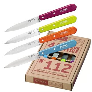 Opinel Küchenmesser Set mit 4 Messern in poppigen Farben