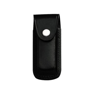 Messer-Etui, schwarzes Leder Gürtelschlaufe  für Messer mit 11 cm Heftlänge