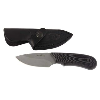 Muela Messer, schwarze Lederscheide
