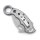 Haller Taschenmesser Karambit klein mit Ring, 420 rostfrei  mit Clip