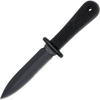 Haller Neck Knife schwarz Gummigriff Kunststoffscheide