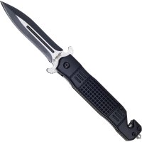 Haller Stiletto Rescue Taschenmesser schwarz