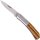 Haller Taschenmesser Stahlbacken Zebraholz, 420 rostfrei, 6 cm