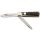 Jagd-Taschenmesser Säge, Back-Lock, Hirschhorn-Griffschalen, Neusilberbacken, Gravurplättchen