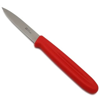 Küchenmesser Griff rot - Allzweckmesser 8,5 cm Klinge rostfrei
