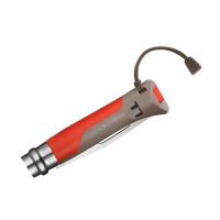 Opinel Outdoor Nr. 8 Griff rot/braun