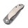 Puma TEC Einhandmesser, Droppoint-Klinge, 420-Stahl, Edelstahl-Griffschalen, Framelock, Gürtelclip