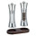 Zassenhaus Set Salzmühle & Pfeffermühle Aachen Edelstahl/Acryl 18 cm & Untersetzer