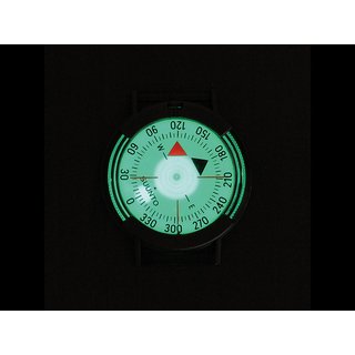 SUUNTO M-9 Armband-Peilkompass, 360-Grad-Einteilung, drehbare Kapsel, Velcro/Klett-Band, Kunststoffschließe