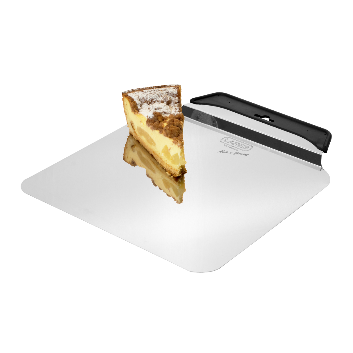 Lares Kuchen- und Pizzalöser eckig Edelstahl