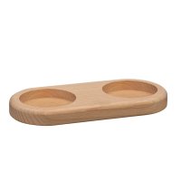 Zassenhaus Set Salzmühle & Pfeffermühle Aachen Acryl & Untersetzer aus Holz natur