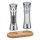 Zassenhaus Set Salzmühle & Pfeffermühle Aachen Acryl 18 cm & Untersetzer aus Holz natur