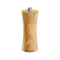 Gewürzmühlen-Set Salzmühle & Pfeffermühle Zassenhaus Frankfurt 14 cm Olivenholz mit Schiefer-Untersetzer