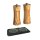 Gewürzmühlen-Set Salzmühle & Pfeffermühle Zassenhaus Frankfurt 14 cm Olivenholz mit Schiefer-Untersetzer
