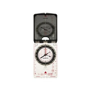 Suunto Spiegelkompass MC-2NH, transparente Bodenplatte, Spiegel mit Kimme, Peilloch, Dämmerungsmarken, Tragekordel