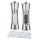Zassenhaus Set Salzmühle & Pfeffermühle Aachen Acryl/Edelstahl 18 cm & Mühlenuntersetzer