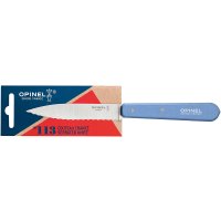 Opinel Küchenmesser No. 113 rostfrei mit Buchenholzgriff hellblau