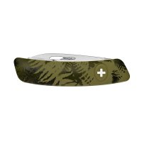 SWIZA Schweizer Taschenmesser C03  Anti-Rutsch-Griffschalen, Camo Farn Khaki, 11 Funktionen