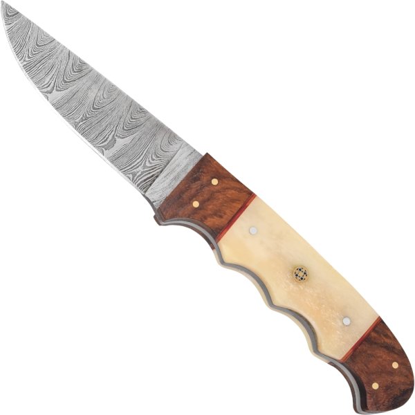 Haller Jagd- und Outdoormesser mit Damastklinge