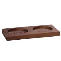 Zassenhaus Set Salzmühle & Pfeffermühle Aachen Acryl 18 cm & Untersetzer Eiche dunkel eckig