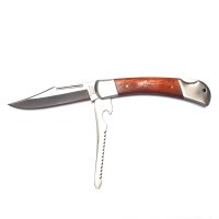 Herbertz Taschenmesser mit Säge Set inclusive Lederetui