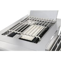 Allgrill® DE-LUXE Topline Volledelstahl Gasgrill CHEF L mit Wetterschutzhülle und Grillspieß