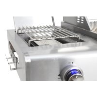 Allgrill® DE-LUXE Topline Volledelstahl Gasgrill CHEF L mit Wetterschutzhülle und Grillspieß