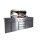 Allgrill® Gasgrill Outdoorküche "EXTREM" Set mit Grillspieß und Wetterschutzhülle