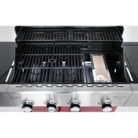 Allgrill Gasgrill "ELEGANCE" -schwarz- Set inkl. Wetterschutzhülle, Grillspieß und Gussgrillplatte