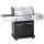 Allgrill Gasgrill "ELEGANCE" -schwarz- Set inkl. Wetterschutzhülle, Grillspieß und Gussgrillplatte