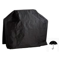 Allgrill® DE-LUXE Topline Volledelstahl Gasgrill CHEF L Set mit 1/2 Gussgrillplatte und Wetterschutzhülle