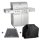 Allgrill® DE-LUXE Topline Volledelstahl Gasgrill CHEF L Set mit 1/2 Gussgrillplatte und Wetterschutzhülle