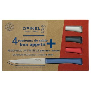 Opinel Bon Appetit+ Tafelmesser 4 teilig bunt
