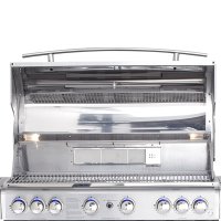 Allgrill® Topline SET Volledelstahl Gasgrill "CHEF XL" inkl. Gussgrillplatte und Wetterschutzhülle