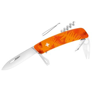 SWIZA Schweizer Taschenmesser TT03 TICK TOOL, 11 Funktionen, FILIX Fern Orange Anti-Rutsch-Griffschalenen