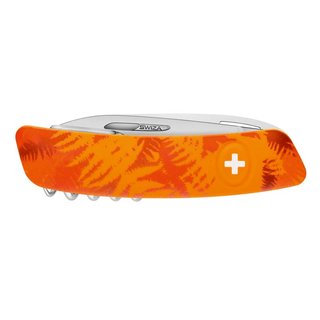 SWIZA Schweizer Taschenmesser TT05 TICK TOOL 12 Funktionen, Filix Fern Orange Griffschalen