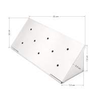 Edelstahl Räucherbox - Smokerbox in V-Form