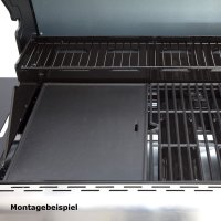 Grillplatte Gusseisen 1/3 für Allgrill Gasgrill Elegance