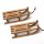 Dekoschlitten Mini-Davoser aus Holz Set 8 Stück