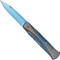 Haller Taschenmesser Stiletto blue Clip