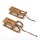 Dekoschlitten Mini-Schlitten aus Holz Set 8 Stück