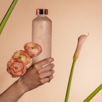 Equa Mismatch Bloom Trinkflasche aus Glas matt 750 ml