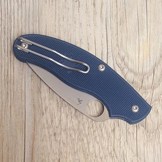 Spyderco UK Pen Knife Dark Blue Einhandmesser