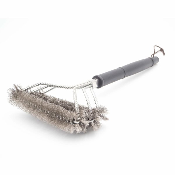 3 in 1 Edelstahl Grillbürste 44 cm lang