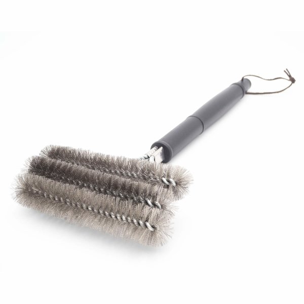 3 in 1 Edelstahl Grillbürste 44 cm lang