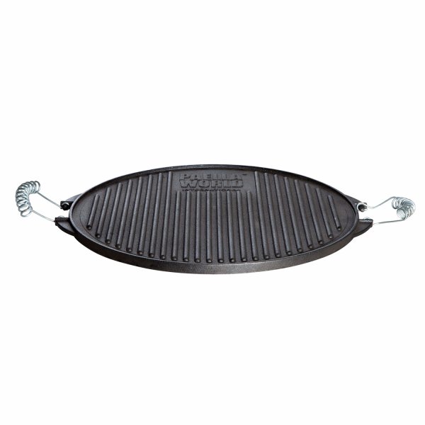 Grillplatte (Plancha) aus Gusseisen Light, Ø 38 cm