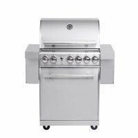 Allgrill DE-LUXE Top-Line Gasgrill Chef M - Set mit Grillspieß, Grillplatte, Wetterschutzhülle, Grillbürste