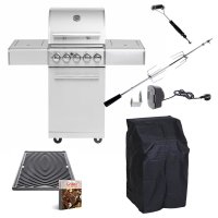 Allgrill Top-Line Gasgrill Chef S - Set mit...