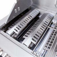 Allgrill DE-LUXE Topline Gasgrill CHEF L - Set mit Grillspieß, Grillplatte, Wetterschutzhülle, Grillbürste