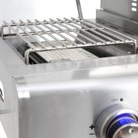 Allgrill DE-LUXE Topline Gasgrill CHEF L - Set mit Grillspieß, Grillplatte, Wetterschutzhülle, Grillbürste